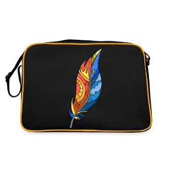 Feather - Retro Bag - black/gold - Back