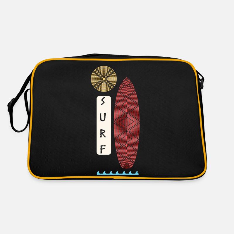Surfen in der Sonne Retro Tasche