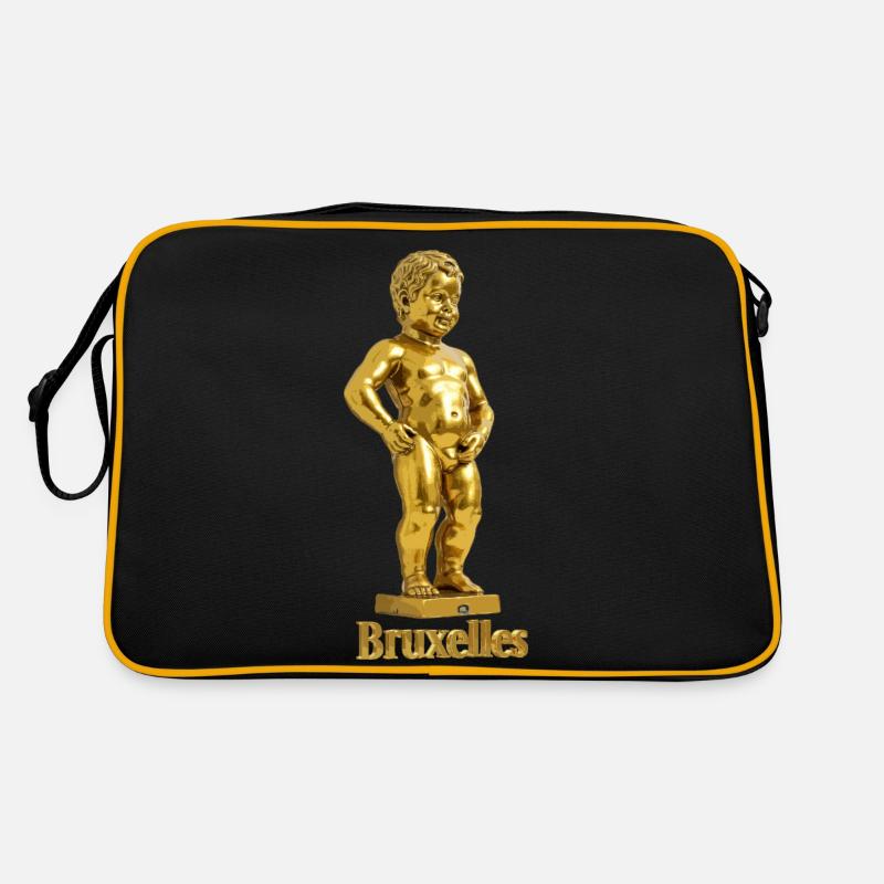 Manneken Pis de Bruxelles en oder Retro Tasche