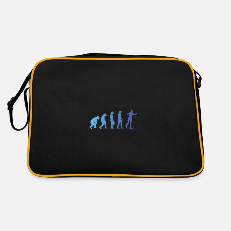 Biathlon Wintersport Evolution Geschenk Biathlet Retro Tasche
