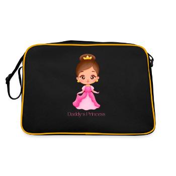 Daddy´s Princess - Retro Tasche - Schwarz/Gold - Hinten