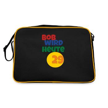 Bob fête ses 29 ans aujourd’hui - Sac Retro - noir/or - Dos