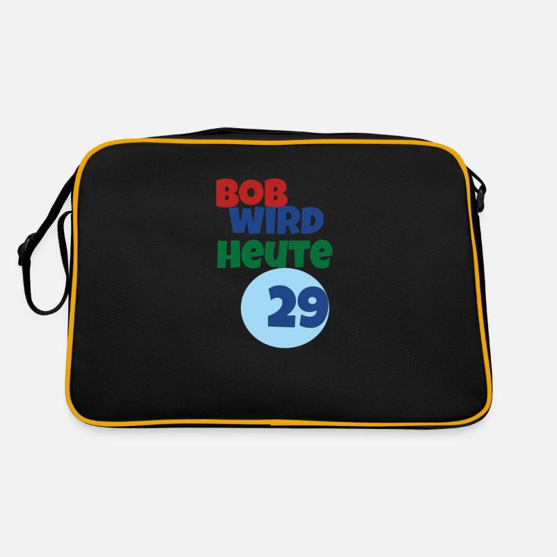 bob wird heute 29 Retro Tasche