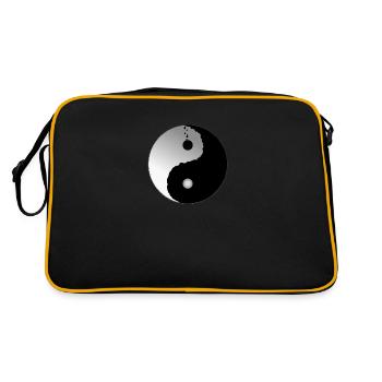 Yin and yang - Retro Bag - black/gold - Back