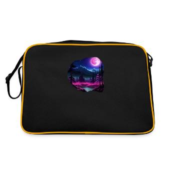 Vollmondnatur - Retro Tasche - Schwarz/Gold - Hinten