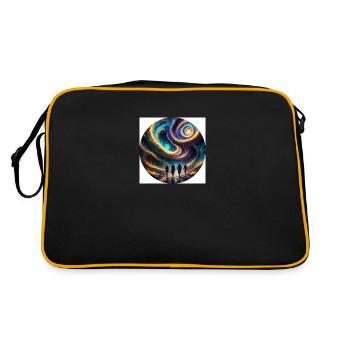 Aliens - Retro Tasche - Schwarz/Gold - Hinten