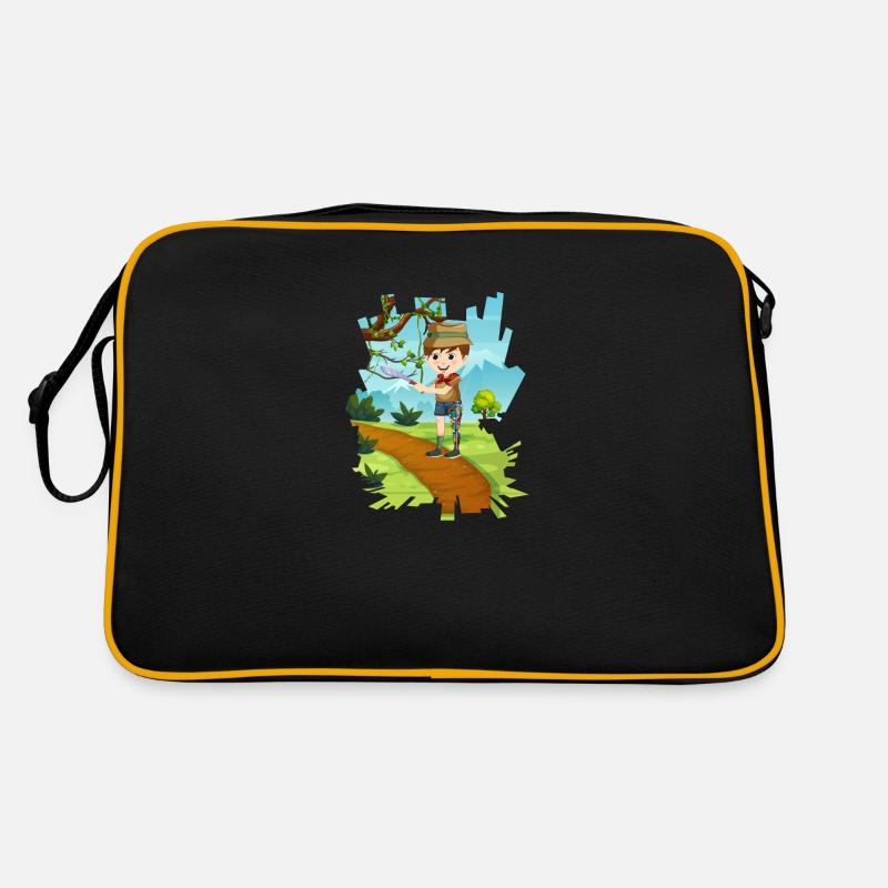 Orthèse de jambe Endtecker - Sac Retro - noir/or