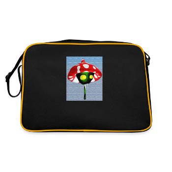 Toadstool Vampire - Retro Bag - black/gold - Back