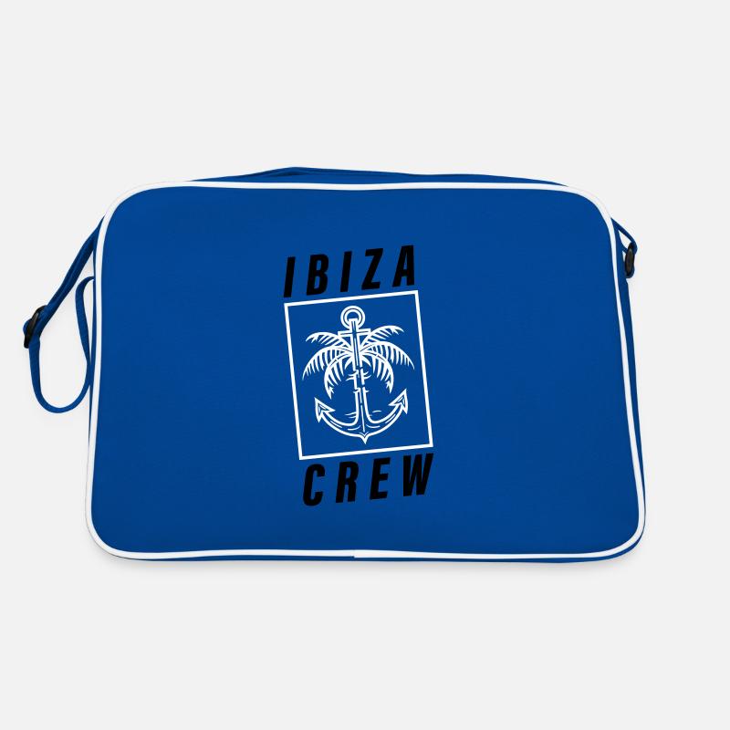 Ibiza Crew Anker Palme Urlaub Retro Tasche