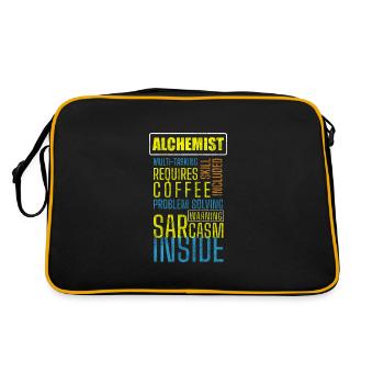 Alchemist Healing Occult Research - Retro Bag - black/gold - Back