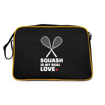 J’adore le squash - Sac Retro - noir/or - Dos
