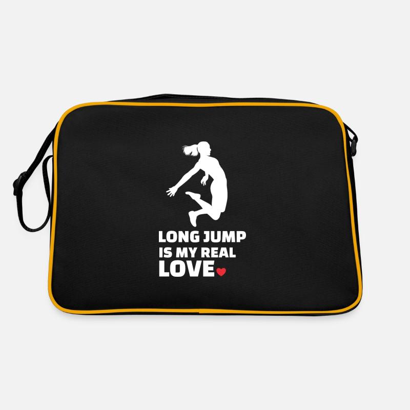 Ich Liebe Weitsprung Retro Tasche