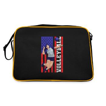 Volleyball team player - Retro Bag - black/gold - Back