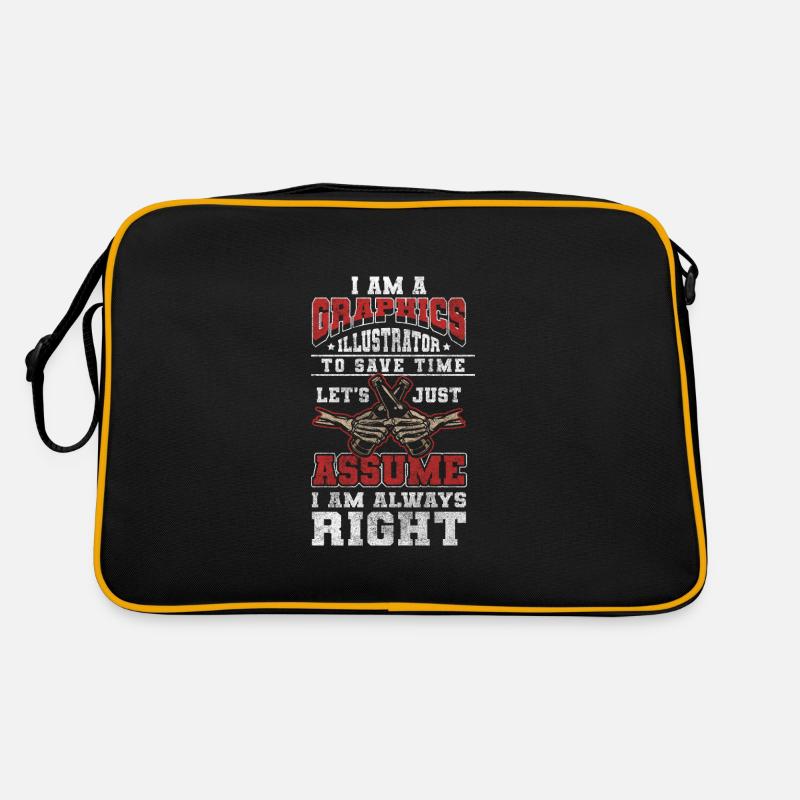 Dessin de profession d’illustrateur Sac Retro