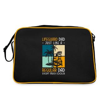 Piscine Piscine extérieure Mer Moniteur de natation - Sac Retro - noir/or - Dos