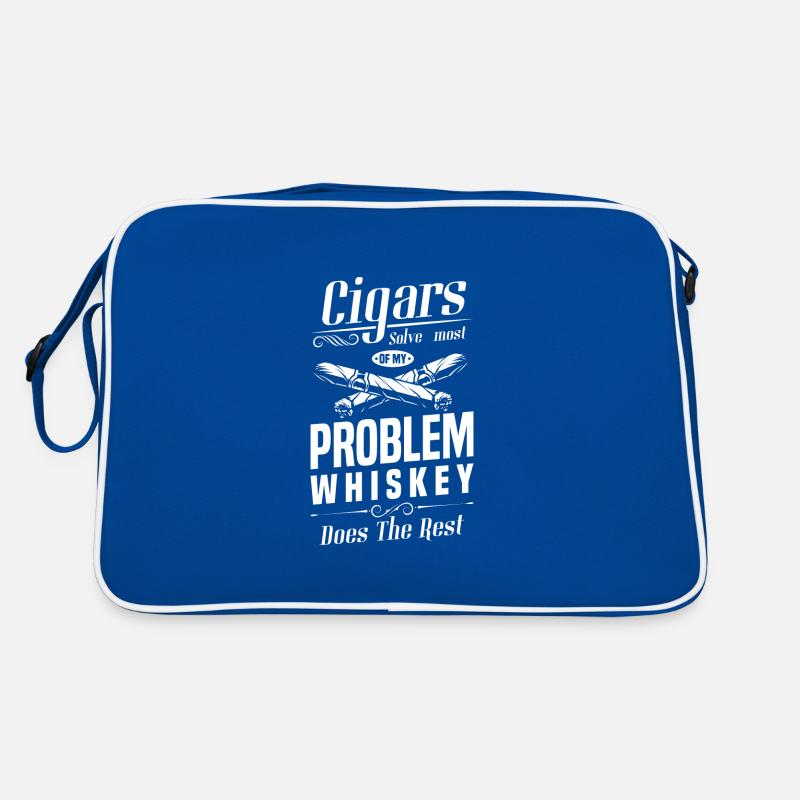 Zigarren Dampfen Whiskey Genuss Retro Tasche