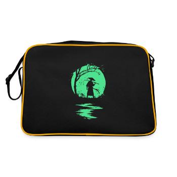Ninja design abstrait - Sac Retro - noir/or - Dos