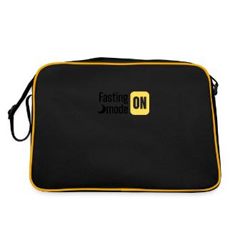 Mode de jeûne ON conception de texte - Sac Retro - noir/or - Dos