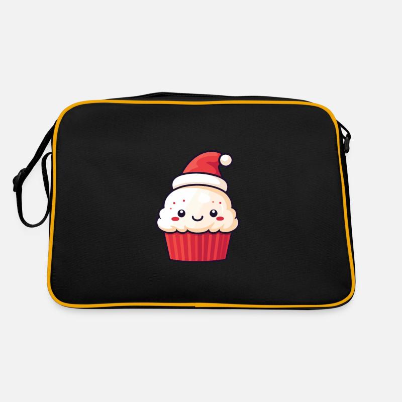 Cupcake Cake Baking Christmas Retro Bag