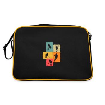 Joueurs de hockey sur gazon Hockey sur gazon - Sac Retro - noir/or - Dos