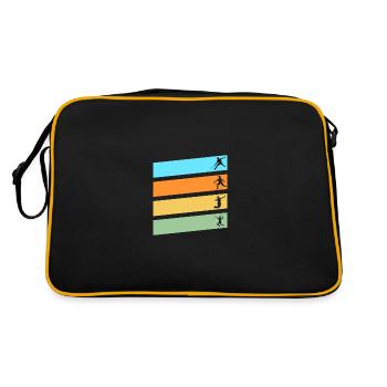 Federball Badminton - Sac Retro - noir/or - Dos