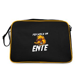 Psychically on the duck - Retro Bag - black/gold - Back