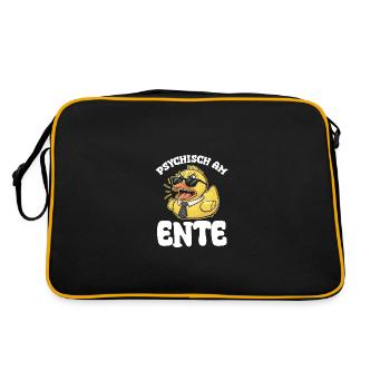 Psychically on the duck - Retro Bag - black/gold - Back