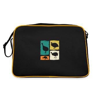Poules Coq Pintade - Sac Retro - noir/or - Dos
