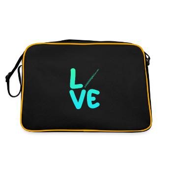 Flute player - Retro Bag - black/gold - Back