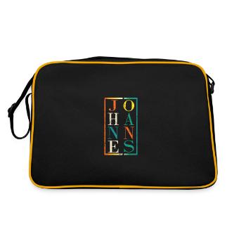 Johannes - Retro Bag - black/gold - Back
