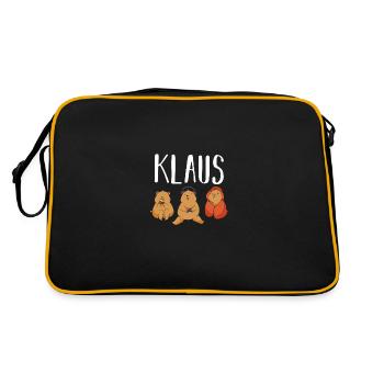 Gamer Zocker Zocken Gaming Klaus - Sac Retro - noir/or - Dos