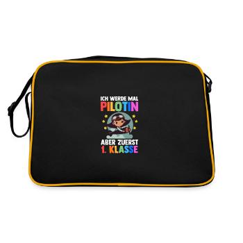 Pilot First Grade School Enrollment Schoolchild - Retro Bag - black/gold - Back