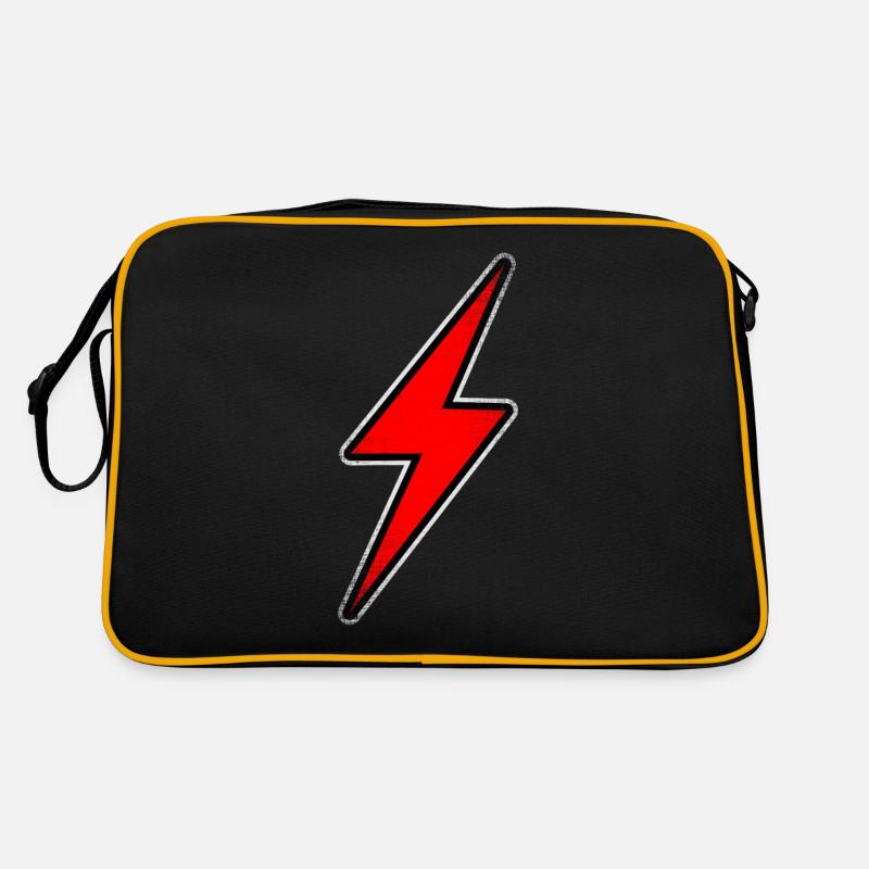 Elektroauto Blitz rot Retro Tasche