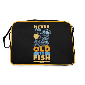Angler - Retro Tasche - Schwarz/Gold - Hinten