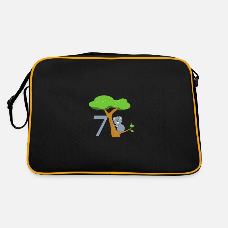 Cute Koala Bear with Tree - 7th Birthday Retro Bag