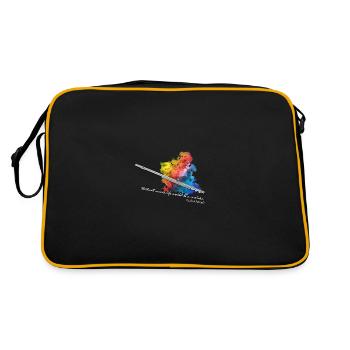 flûte traversière - Sac Retro - noir/or - Dos