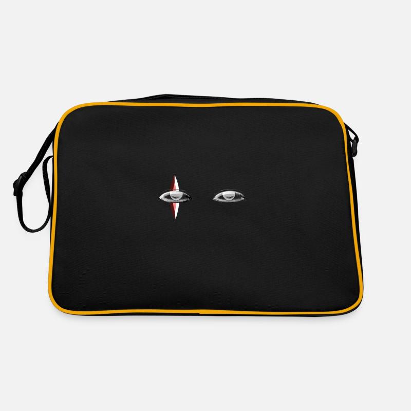eye eye red symbol Retro Bag