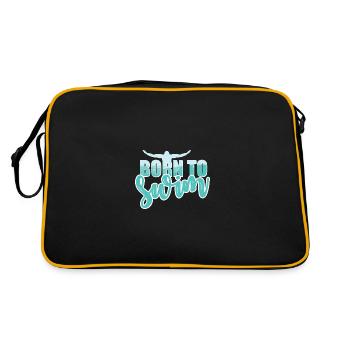 Born to swim - Retro Bag - black/gold - Back