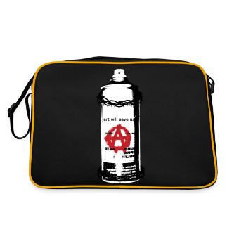 Anarchy - Retro Bag - black/gold - Back