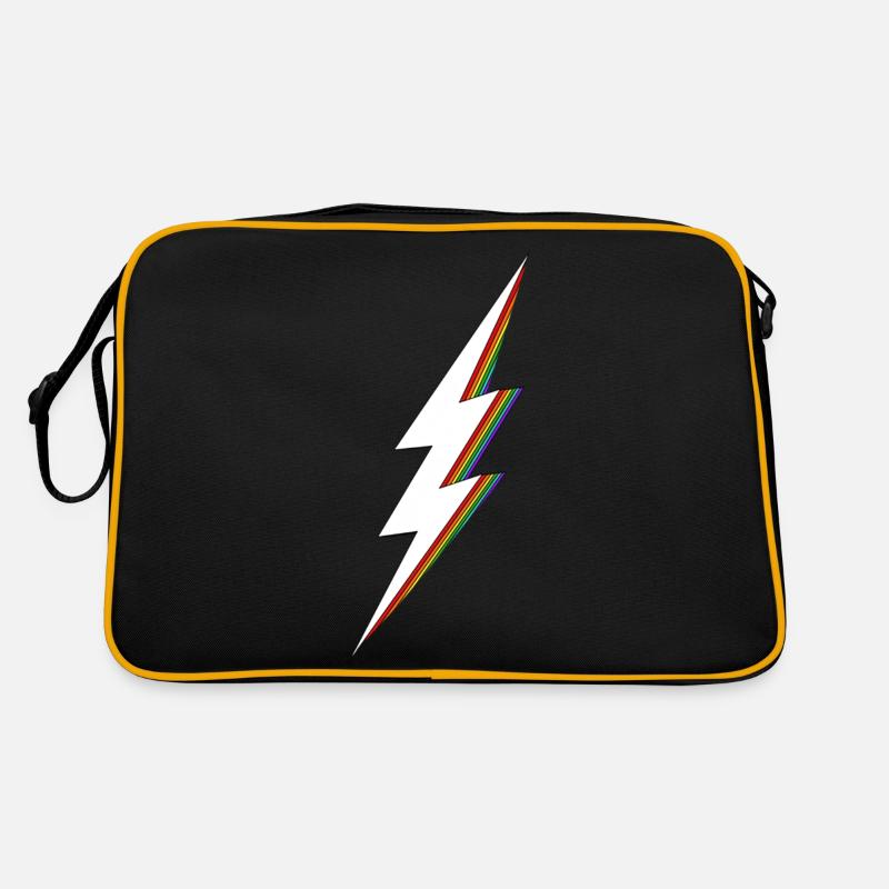 Lightning Bolt - Retro Bag - black/gold