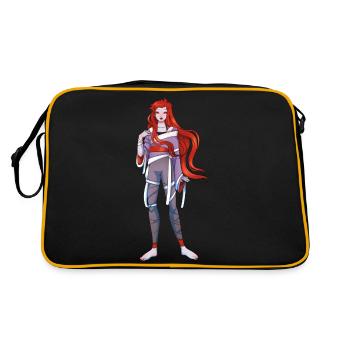 Alternative Red - Retro Tasche - Schwarz/Gold - Hinten
