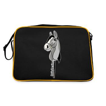 Hobby horse- hobby horse- hobby horsing - Retro Bag - black/gold - Back