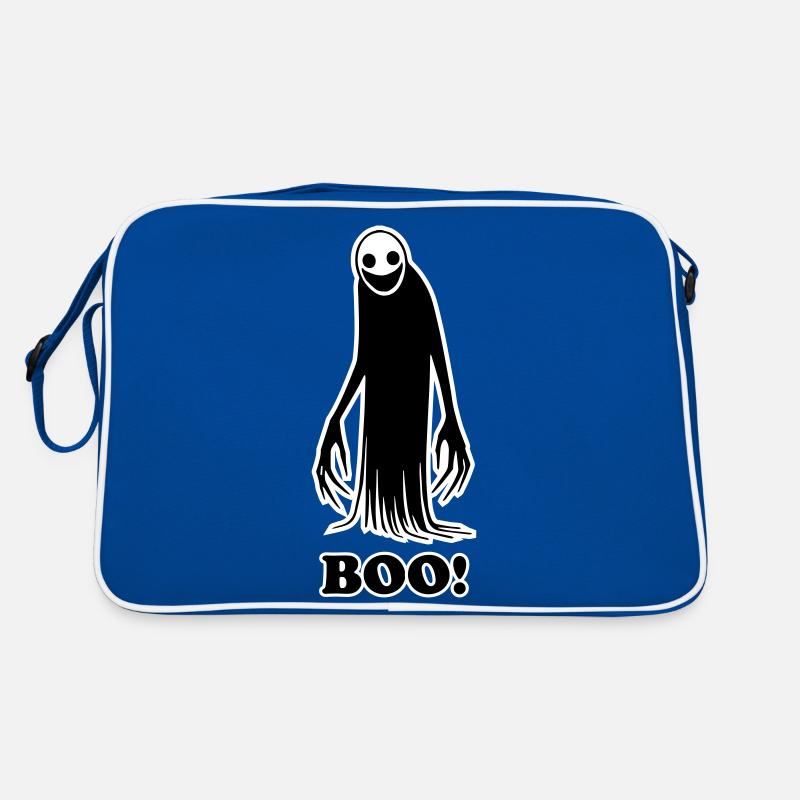 Creepy shadow figure illustration - Boo! Design Retro Bag