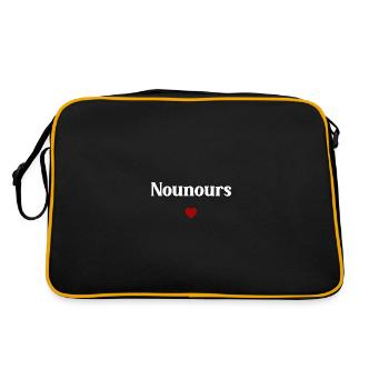 Nounours - Sac Retro - noir/or - Dos
