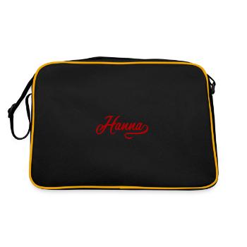 Hanna vintage name - Sac Retro - noir/or - Dos