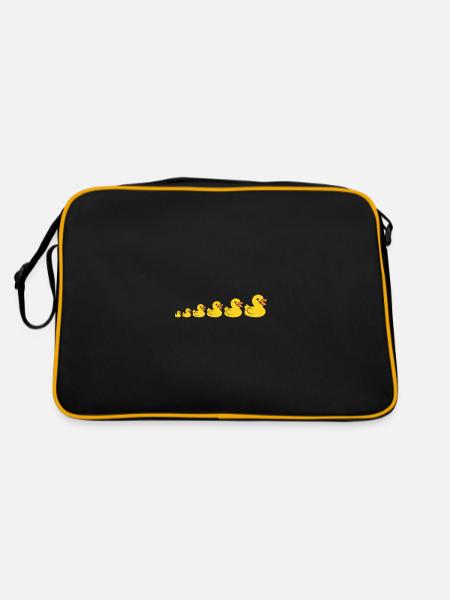 Small carnard - Retro Bag - black/gold - Back