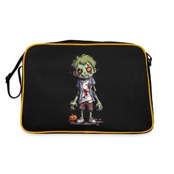 Cartoon Zombie Goule Halloween Nuit - Sac Retro - noir/or - Dos