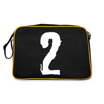 Maillot numéro 2 - Sac Retro - noir/or - Dos