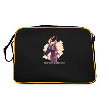 Let My Dragon Go ! - Sac Retro - noir/or - Dos