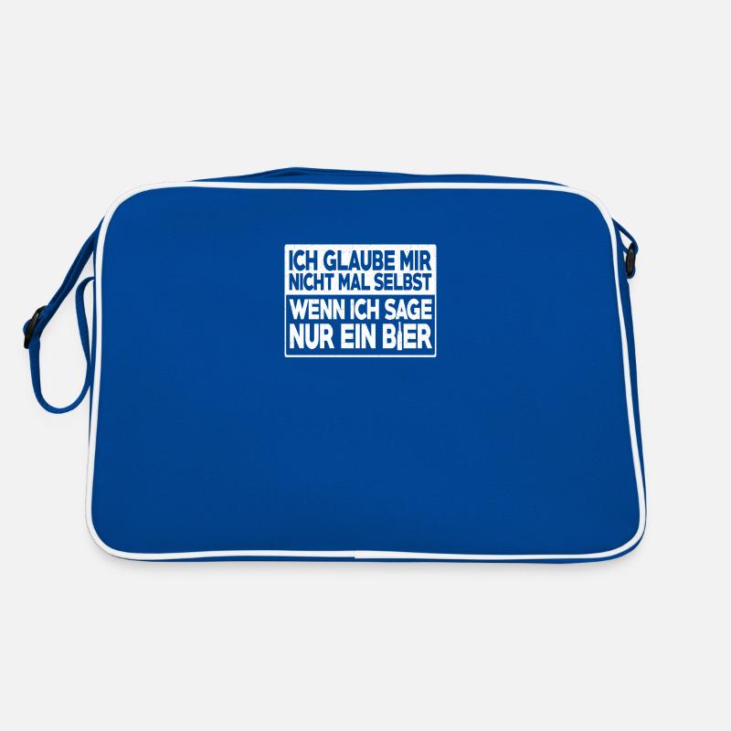 Ich glaube mir nicht mal selbst Retro Tasche